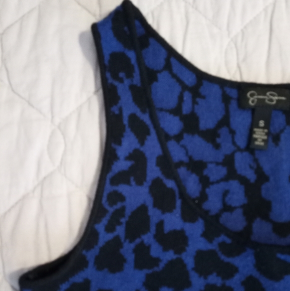 Jessica Simpson Blue Pattern Dress - Picture 2 of 5